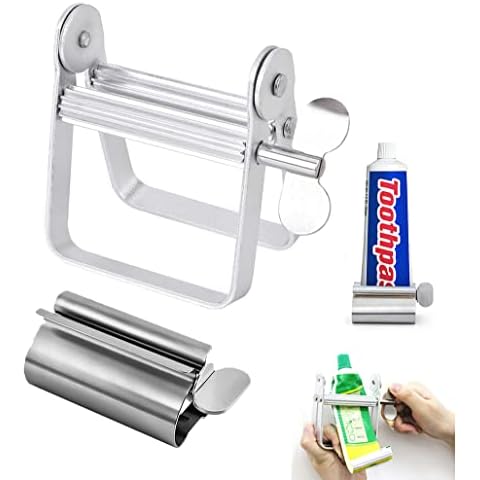 Tubenquetscher Metall Tubenausdrücker Zahnpasta Quetscher Tubenpresse für Friseursalon Handcreme Farbtube Kosmetik, 2 Stile Cover