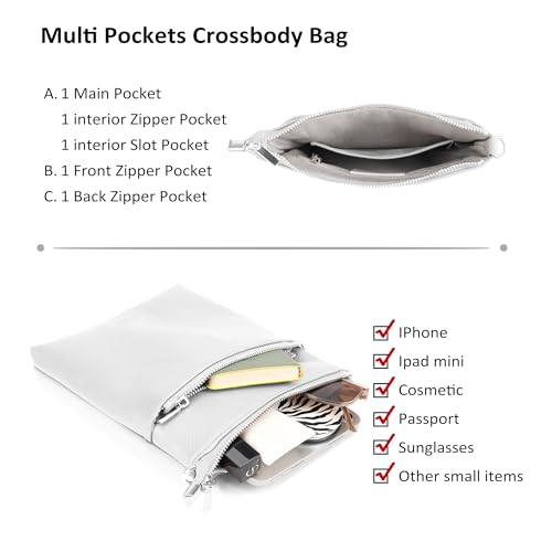 Image of befen Genuine Leather Crossbody Purses for Women Travel Cross Body Bags Lightweight with Adjustable Shoulder Strap
