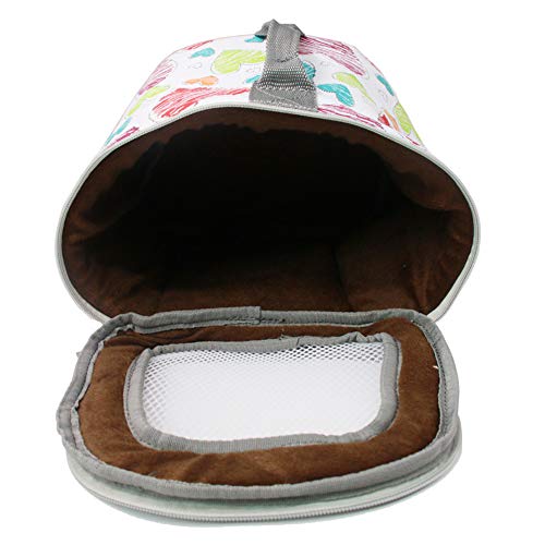 Adnikia Hamster Carrier Bag, Pet Carrier Bags for Hamster, Rat, Hedgehog, Rabbit, Sugar Glider, Chinchilla, Guinea Pig, Squirrel and Other Small Pets, Breathable Outdoor Portable Travel Carrier Bag