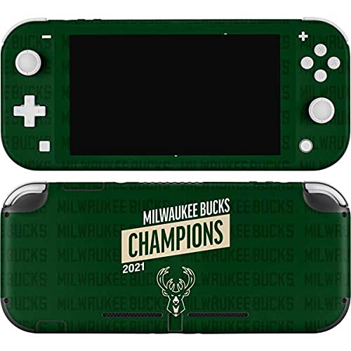 Skinit Decal Gaming Skin Compatible with Nintendo Switch Lite - Officially Licensed NBA Milwaukee Bucks 2021 Champions Design