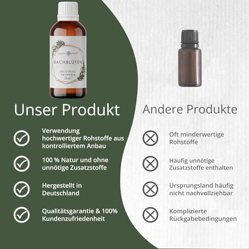 Bachblüten Tropfen nach Dr. Bach | Der kleine Helfer von Nordic Pure
