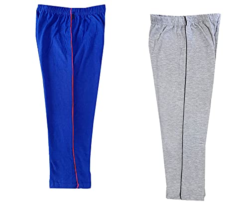 Image of indi weaves Girls Cotton Solid Capri 3 /4th Leggings (Pack of 2)