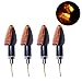 SFONIA 4pcs Intermitentes Moto Indicadores de Motocicleta Luces de Señal de Vuelta de 14 LED 12V Luz Indicadora de Vuelta Impermeable Universal para Motocicleta Scooter Quad Cruiser Off Road
