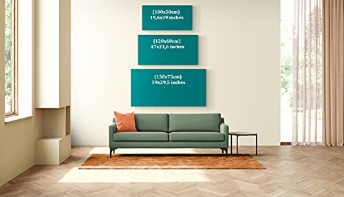 Yobesho Ayatul Kursi, Large Islamic Wall Art, Islamic Canvas Print, Muslim Home Decoration, Quran Wall Art, Arabic Calligraphy, Muslim Wedding Gift (Ayatul Kursi 2, (150X75Cm) 59X29,5 Inches) #TOP1