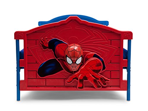 Marvel Spider-Man Plastic 3D-Footboard Twin Bed By Delta Children #TOP4