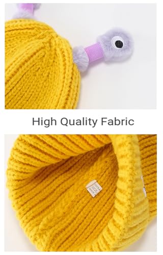 Monster Tentacles Hat, Glowing Little Monster Knit Hat, Cute Little Monster LED Knit Beanie, Warm Funny Winter Retractable3