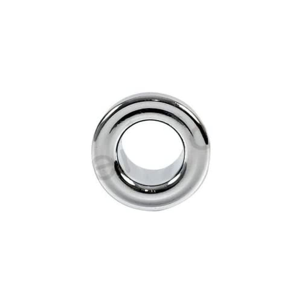 Pepte Silver Small Chromed Rosette Rose Collar For Bathroom Sink Basin Overflow 19Mm Diameter