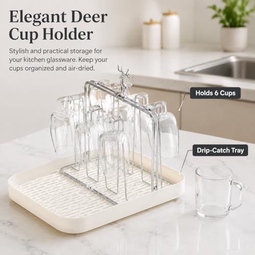 Buy Yunmeryker Luxury 2-Tier Electroplated Kitchenware Rack with Drain Tray & Countertop Mug Tumbler Drainer Stand Buy Yunmeryker Luxury 2-Tier Electroplated Kitchenware Rack with Drain Tray & Countertop Mug Tumbler Drainer Stand – Yunmeryker