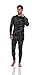 ED HARDY 2 Piece Mens Thermal Underwear Set, Graphic Fleece Lined Long Underwear Mens Base Layer Shirt Long Johns, Winter Inner Pants Top, Spider, XL