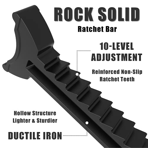 Torin At43202B Steel Jack Stands: 3 Ton (6,000 Lb) Capacity, Black, 1 Pair #TOP3