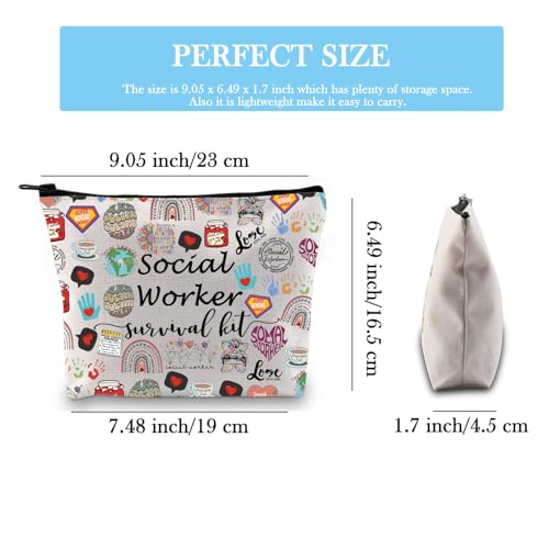 Social Worker Gift Social Worker Graduation Gift for Women Social Worker Survival Kit Portable Storage Bag (Survival Social Worker Bag EU) - Image 2