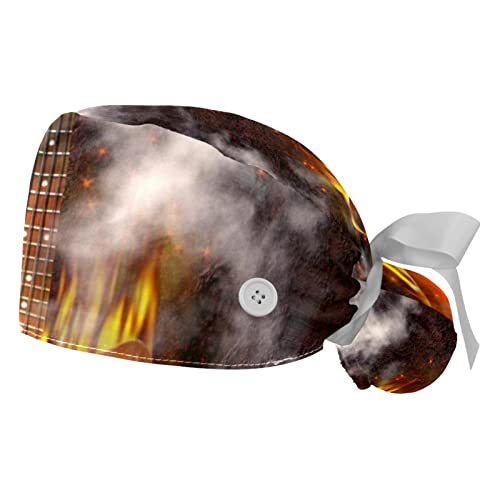 Chapeaux bouffants Guitare Basse JDEZ : lot de 2 casquettes de travail ajustables
