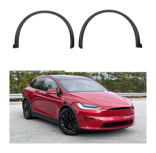 Moldura de paso de rueda delantera para Model X 2022 2023 2024 ceja izquierda 2