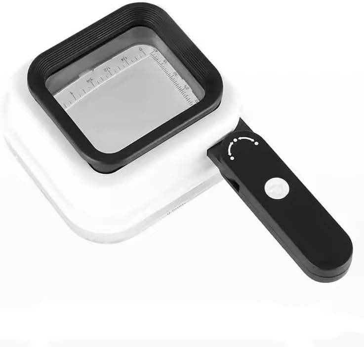 Magnifying Glass with Light Scale 10//15/20x Adjustable Eye Loupe Handheld Potable