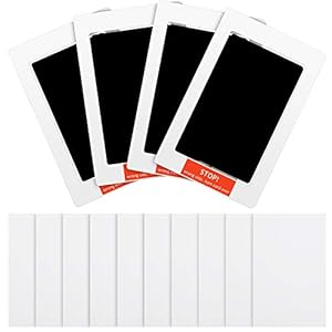Clean Touch Ink Pad Newborn Baby Handprint and Footprint Pet Paw Print Kit Inkless Infant Hand and Foot Stamp (Black)