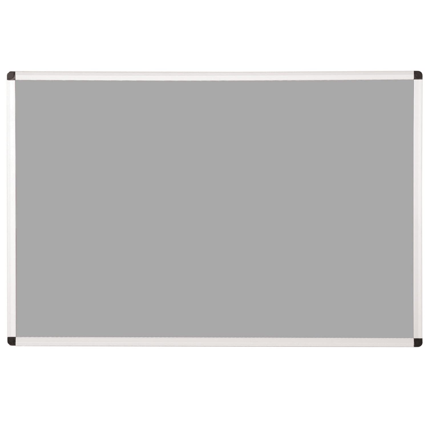 Wonderwall Large Light Grey Felt Noticeboard - 120 x240 cm, Aluminium Frame, Wall-Mounted, 5 Colour Options -Ideal for Office, School, Community Centres