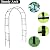 SCENDOR Metal Pergola Arbor Trellis, 7 Feet High x 4 Feet Wide, Garden Arch for Various Climbing Plant Wedding Garden Lawn Backyard Arch Bridal Party Decoration Arbor