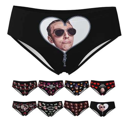 Custom Personalized Underwear for Women Funny Gag Gifts for Girlfriend Bride Wife, Custom Underwear 4XL D032