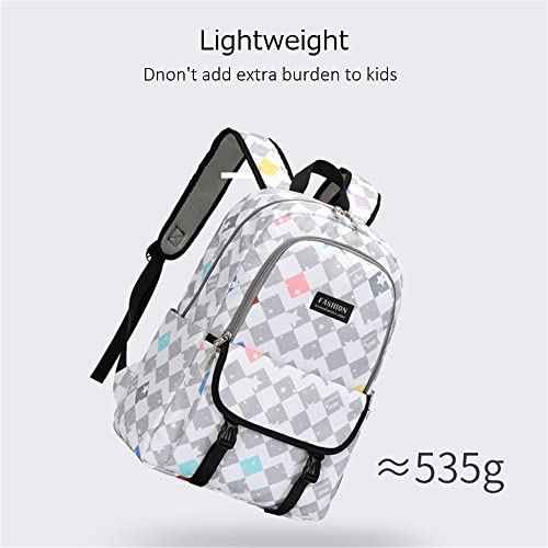 Etaishow Geometric Star Prints Backpack Set For Girls Elementary Middle School 2Pcs Kids Bookbag With Lunch Box #TOP5