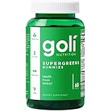 Goli Supergreens Gummies with Probiotics - Artichoke Leaf Extract, Spirulina, Kale, Vitamins A, B6, B12 - Vegan, Gluten-Free, Non-GMO