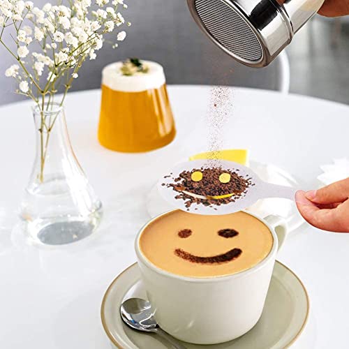 Rechargeable Milk Frother Handheld Electric Foam Maker With Stainless Whisk 3 Speed For Bulletproof Coffee Latte Cappuccino Hot Chocolate Black Extra 16 Pcs Art Stencils #TOP4
