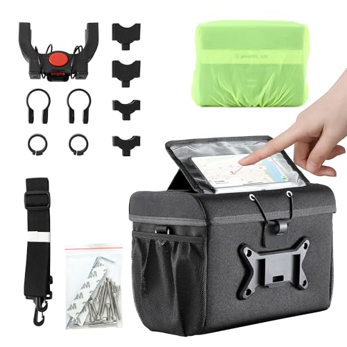 SOSINYA 8L Lenkertasche Fahrrad, Fahrradtasche Lenker, mit Lenkeradapter,...