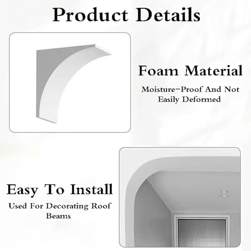Kit de arco de espuma para puerta DIY que elimina los marcos rectos sosos de forma fácil y limpia 4