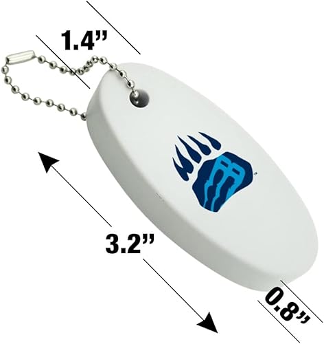 Miniatura 4 de GRAPHICS & MORE Bob Jones University Secondary Logo Floating Keychain Oval Foam Fishing Boat Buoy Key Float
