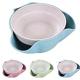DEEBF Separable Double Dish Bowl and Snack Serving Bowl for Pistachios, Peanuts,Cherries, Nuts, Fruits, Candies, Snacks disc，Double Dish Nut Bowl with Shell Storage