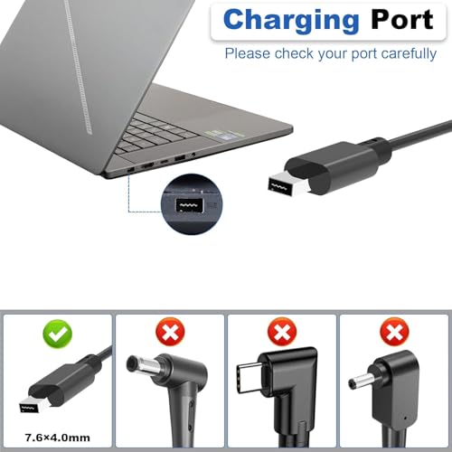 Image of 200W Laptop Charger Compatible with Asus ROG Zephyrus G16 G14 GA605 GU605 GA403 GU605M TUF Gaming A14 A16 FA401WV FA401UV FA401UU FA401WU ROG Flow Z13 GZ302 GZ302EA TUF A14 FA401KM 2024-2026