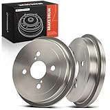 A-Premium 8.66 in (220 mm) Rear Brake Drums Set Compatible with Select Toyota Models - Echo 2000 2001 2002 2003 2004 2005, 2 Pcs