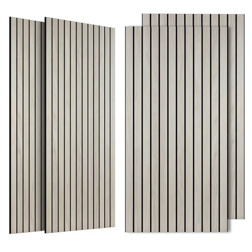 4 Pack Acoustic Wall Panels 47.2”x23.6” Natural Oak