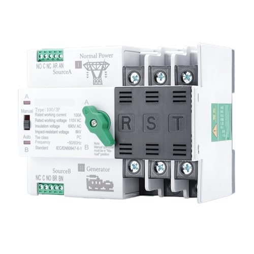 Commutateur de transfert automatique 2P 63A pour double alimentation