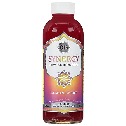 Synergy The Real Kombucha, Lemon Berry - 16oz