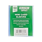 Mini Card Soft Sleeves for Mini Cards or Stickers 2 3/8" x 3 1/4" - 100 Pack