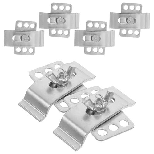 Alipis Lot de 6 Fixations Métalliques Robustes pour Évier sous Plan Clips de Support pour Lavabo en Céramique Installation Facile Support Stable pour Salle de Bain Cuisine