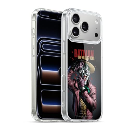 Head Case Designs Licenza Ufficiale Batman DC Comics Joker The Killing Joke Famous Comic Book Covers Custodia in Gel [Grado Militare] Compatibile con Apple iPhone 17 PRO Max E Compatibile con MagSafe