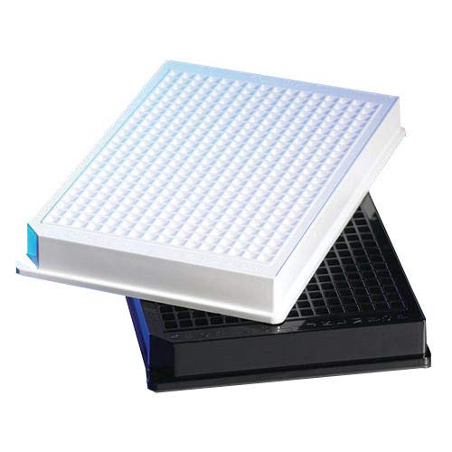 Corning 3712BC Polystyrene Low Flange Flat Bottom Microplate with Lid