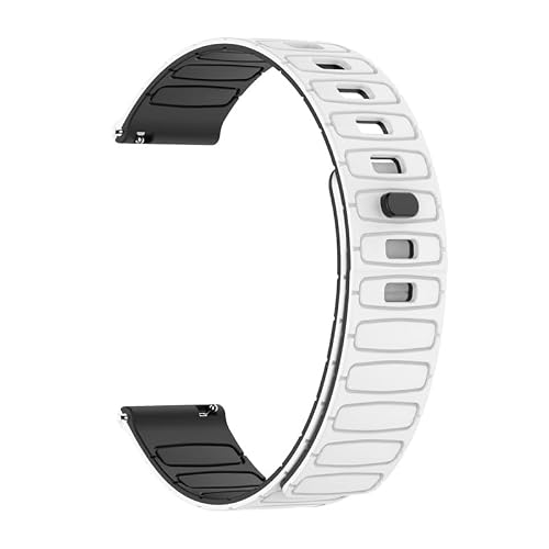 [AGENIUS] For HUAWEI Watch �o���h �����x���g �}�O�l�b�g�t�� �V���R�� �� 22mm Watch6 GT 6 Pro Runner(�z���C�g)
