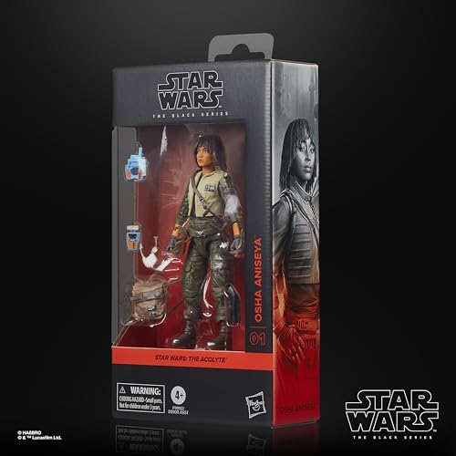 Star Wars The Black Series OSHA Aniseya, Figurine de Collection Star Wars: The Acolyte de 15 cm