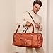Gusti Reisetasche Leder Herren - Harvey Damen und Herren Saunatasche Weekender Koffer Vintage Sporttasche Leder Braun - Foldy Bags - Travel Bag
