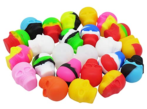 Vitakiwi Silikonwachsbehälter mit Totenkopf-Motiv, antihaftbeschichtet, 3 ml, 50 Stück Cover