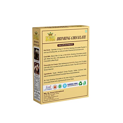 Image of Mr. Kool Drinking Chocolate Powder for Delicious Hot / Cold Chocolate Drink, Healthy Drink for Kids 500 Gm