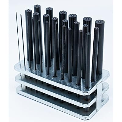 25 Piece Transfer Punch Set 1mm to 13mm by 0.5mm