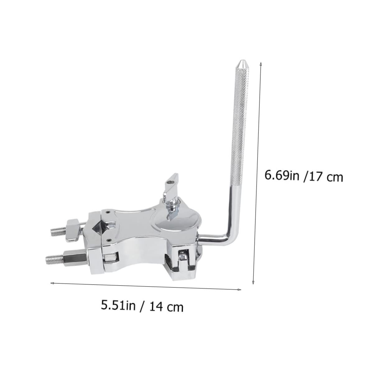 GOOHOCHY Alloy Drum Clamp Expansion Clip for Melodic Tom and Cowbell Durable Percussion Holder for Various Stands Easy to Install Scratch Resistant Design for Music Instruments