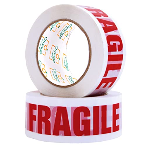 Ruban adhésif fragile pour boîtes d'emballage, boîtes de déménagement, 48 mm x 66 m, ruban adhésif solide pour boîtes d'emballage, ruban adhésif d'emballage pour boîte de déménagement - 6 rouleaux Cover
