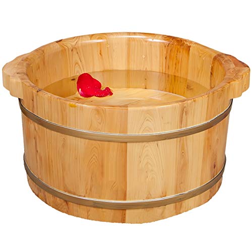 Bain de pieds en cèdre pour enfants lavabo de massage artisanal