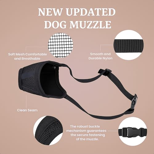 Colenumone Dog Muzzle Breathable Air-Mesh 3D – Mesh Soft Muzzle for Small Medium Large Sized Dogs, Adjustable for No Bark, Scavenging, Licking & Chewing, Prevent Biting(green-L) - Image 4