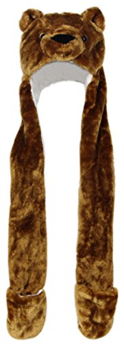 Plush Novelty Animal Hat: One Size Fits All Adults & Children/Soft, Warm Beanie Hat