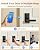 Philips Wi-Fi Smart Door Lock with Handle, Keyless Entry Door Lock, Fingerprint Door Knob, App Remote Control, Auto-Lock, Keypad Deadbolt with Lever for Front Door and Bedrooms, Security Easy Install